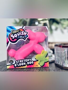 Squishy Balloon Dog HOT PINK